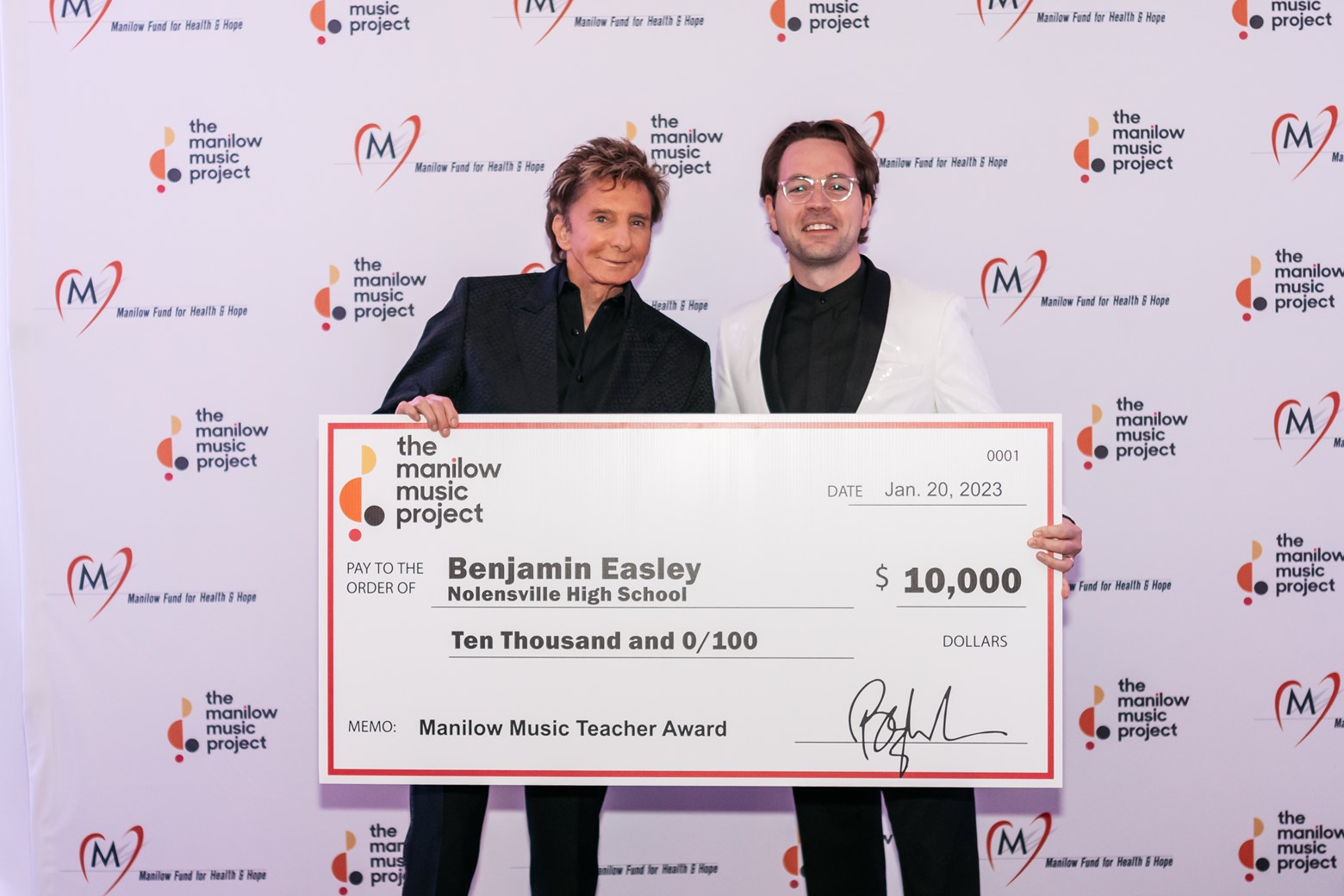 Congratulations to Manilow Music Teacher Award Winner Benjamin Easley