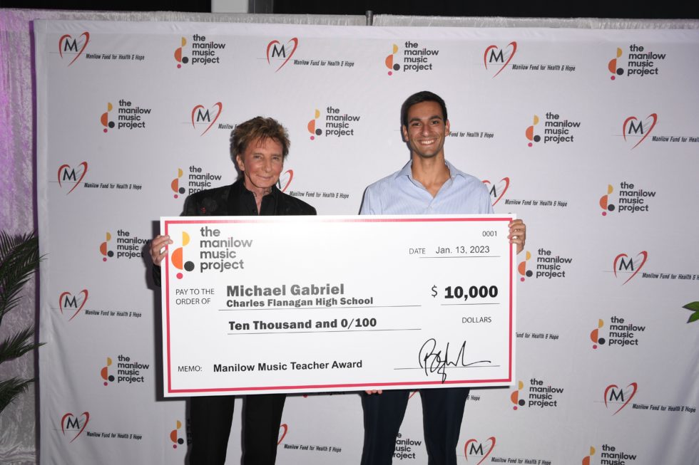 Congratulations to Manilow Music Teacher Winner Michael Gabriel and